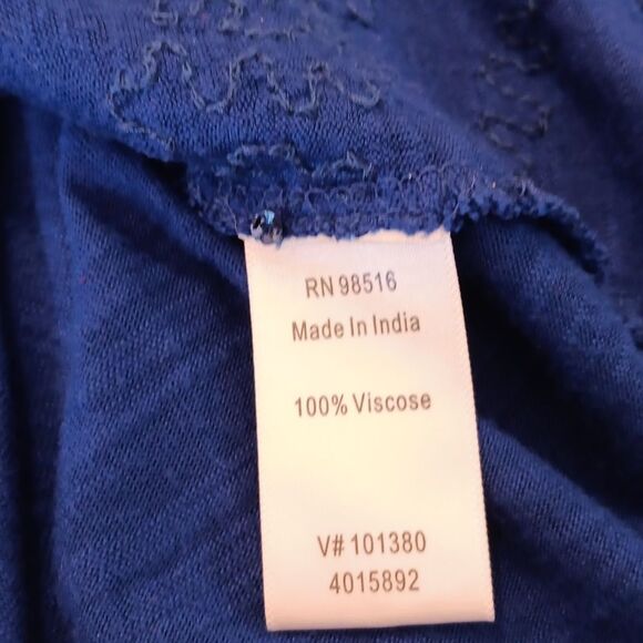 Coldwater Creek Navy Sequined Blouse. Dressy. Cocktail. Party. - Picture 7 of 9